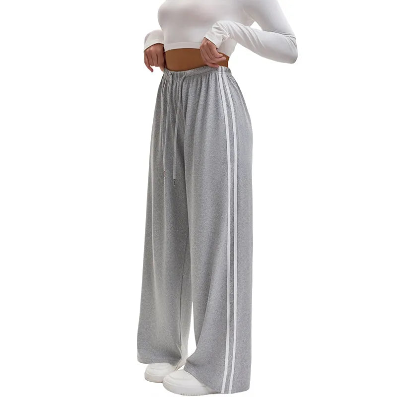 Adorielle Sporty Stripe Wide-Leg Trousers