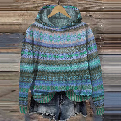 Karine™ Ethnic Retro Hoodie