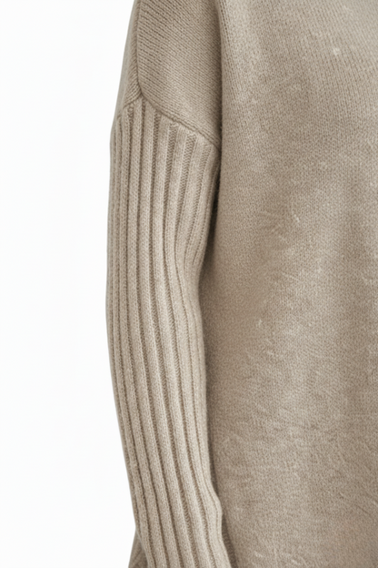 NAOMI – COZY ASYMMETRICAL TURTLENECK SWEATER