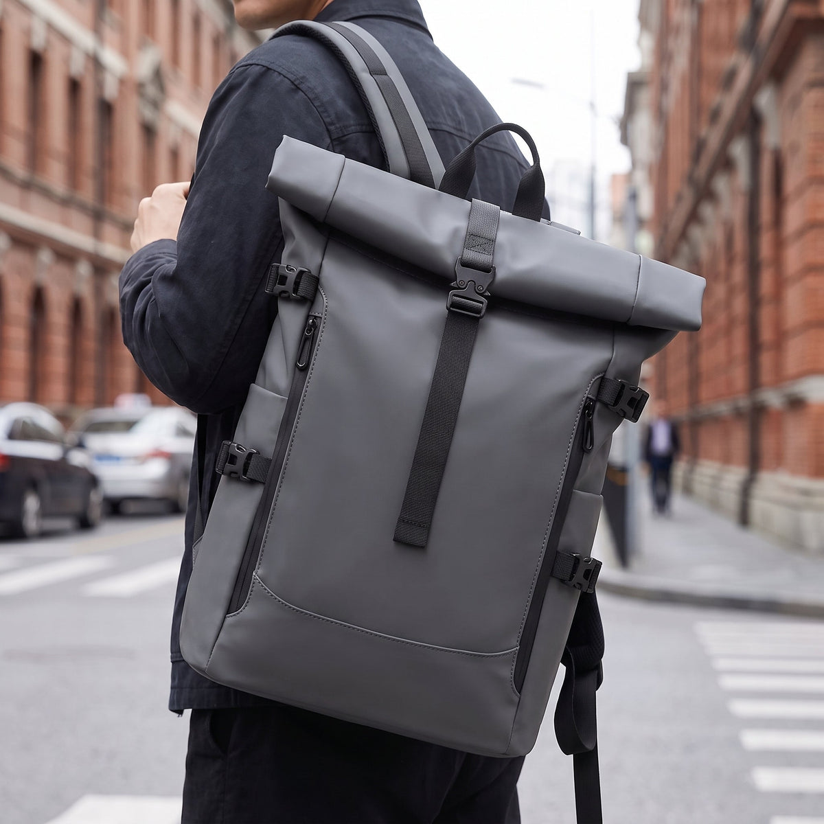 BUCKLE ROLL BACKPACK