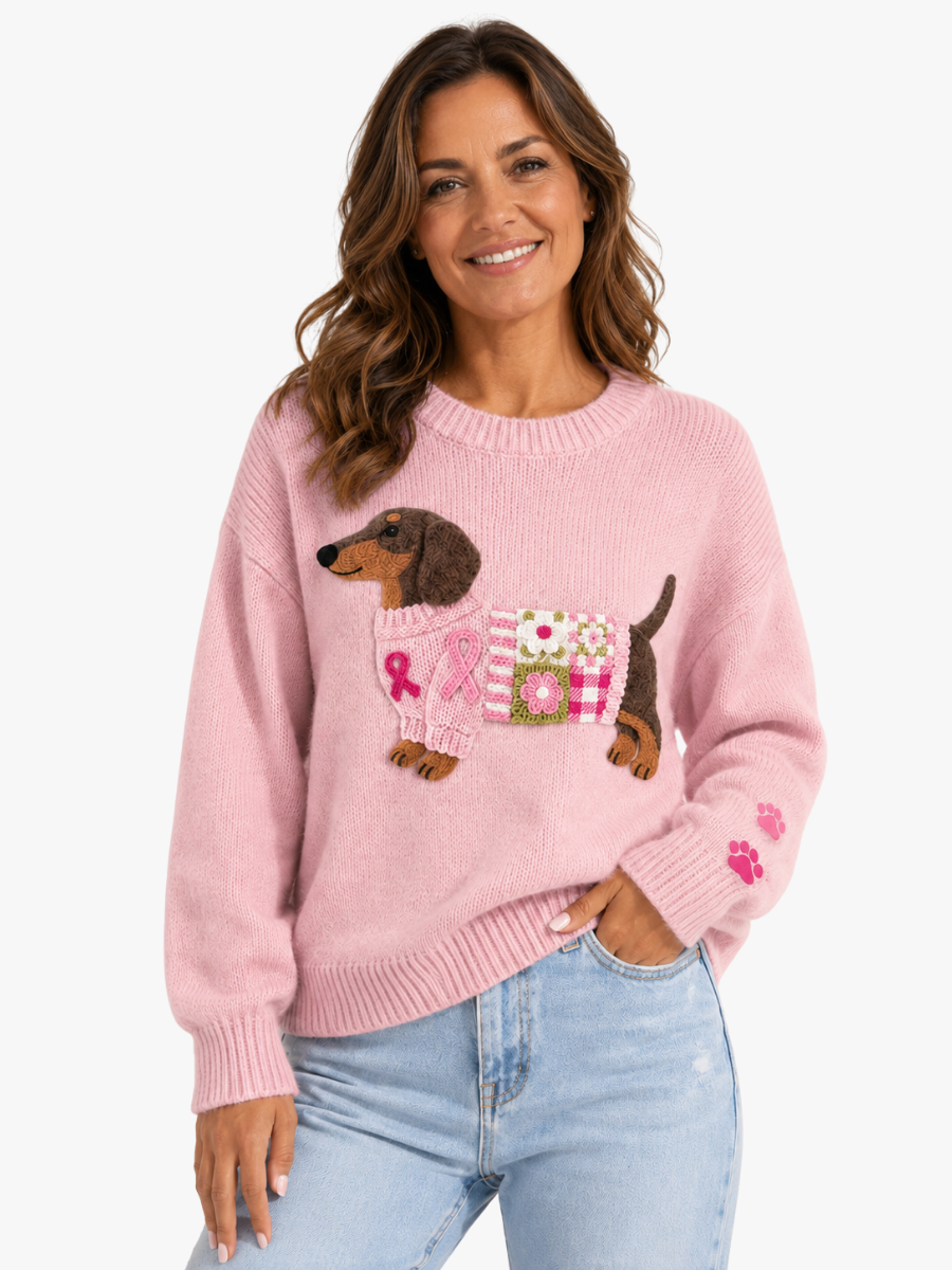 MEGAN & ROSE | KNITTED DACHSHUND JUMPER FOR WOMEN