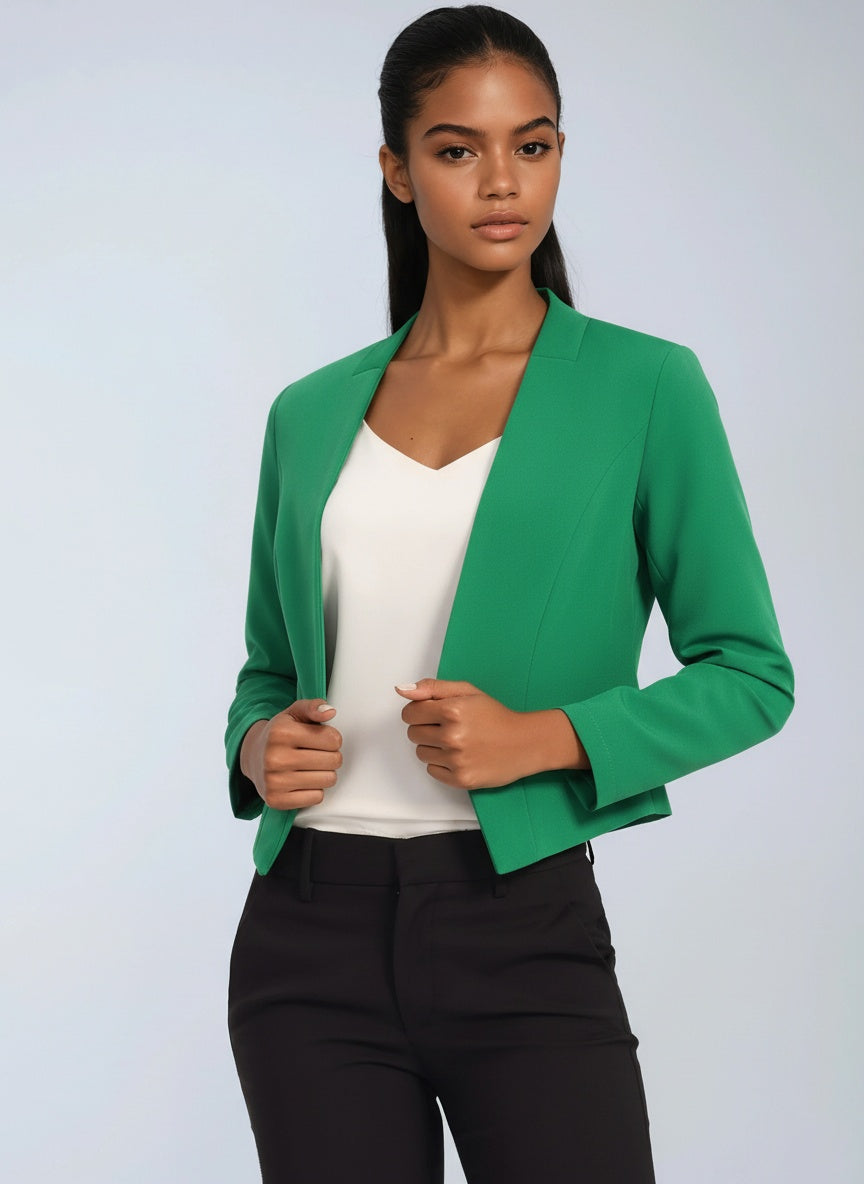 Blazer corto de oficina