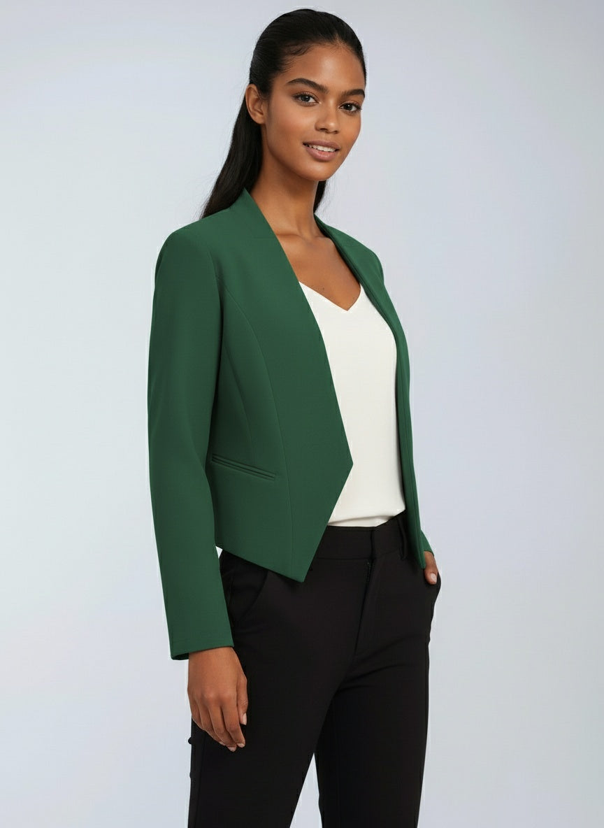 Blazer corto de oficina