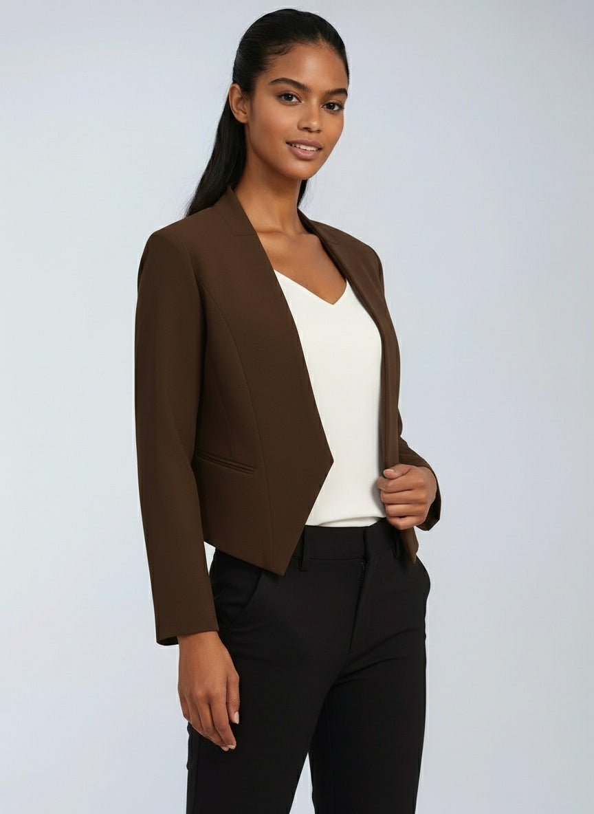 Blazer corto de oficina