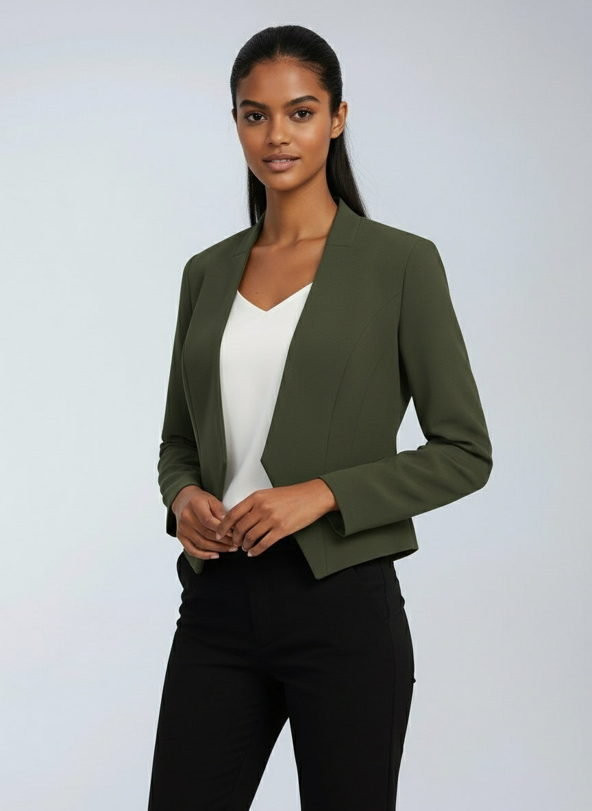 Blazer corto de oficina