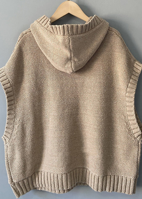 Wearbella | Cable-Knit Hooded Waistcoat