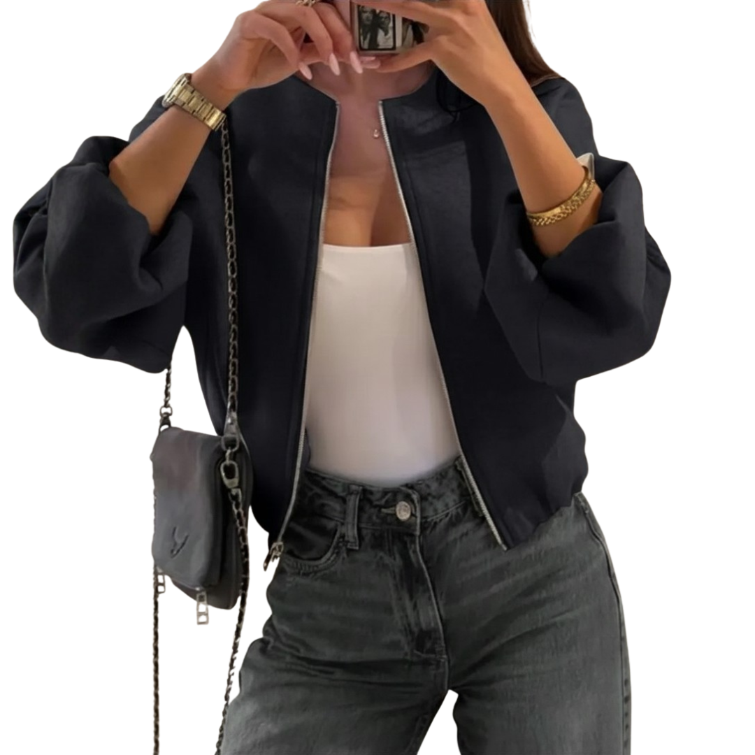 JORDANA™ – Casual American Varsity Zipper Jacket