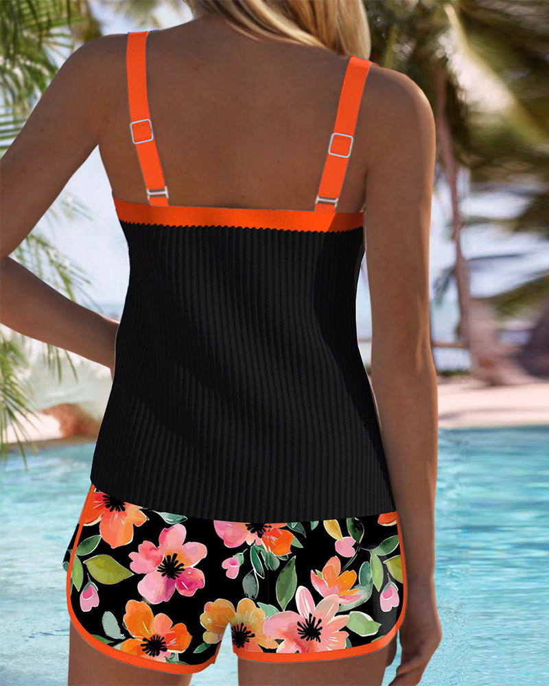 Britt | Dames Tankini Zwemkleding Short Set Tweedelig Badpak