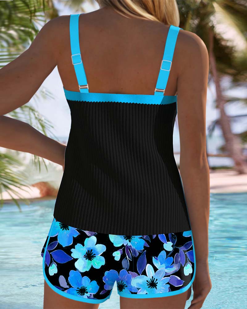 Britt | Dames Tankini Zwemkleding Short Set Tweedelig Badpak