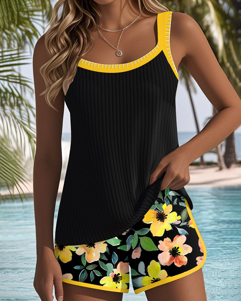 Britt | Dames Tankini Zwemkleding Short Set Tweedelig Badpak