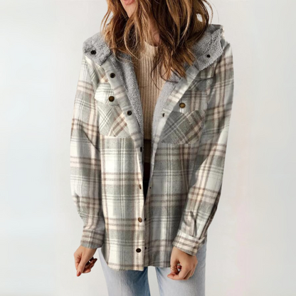 PERESA™ - Casual Long Sleeve Button Front Hooded Coat