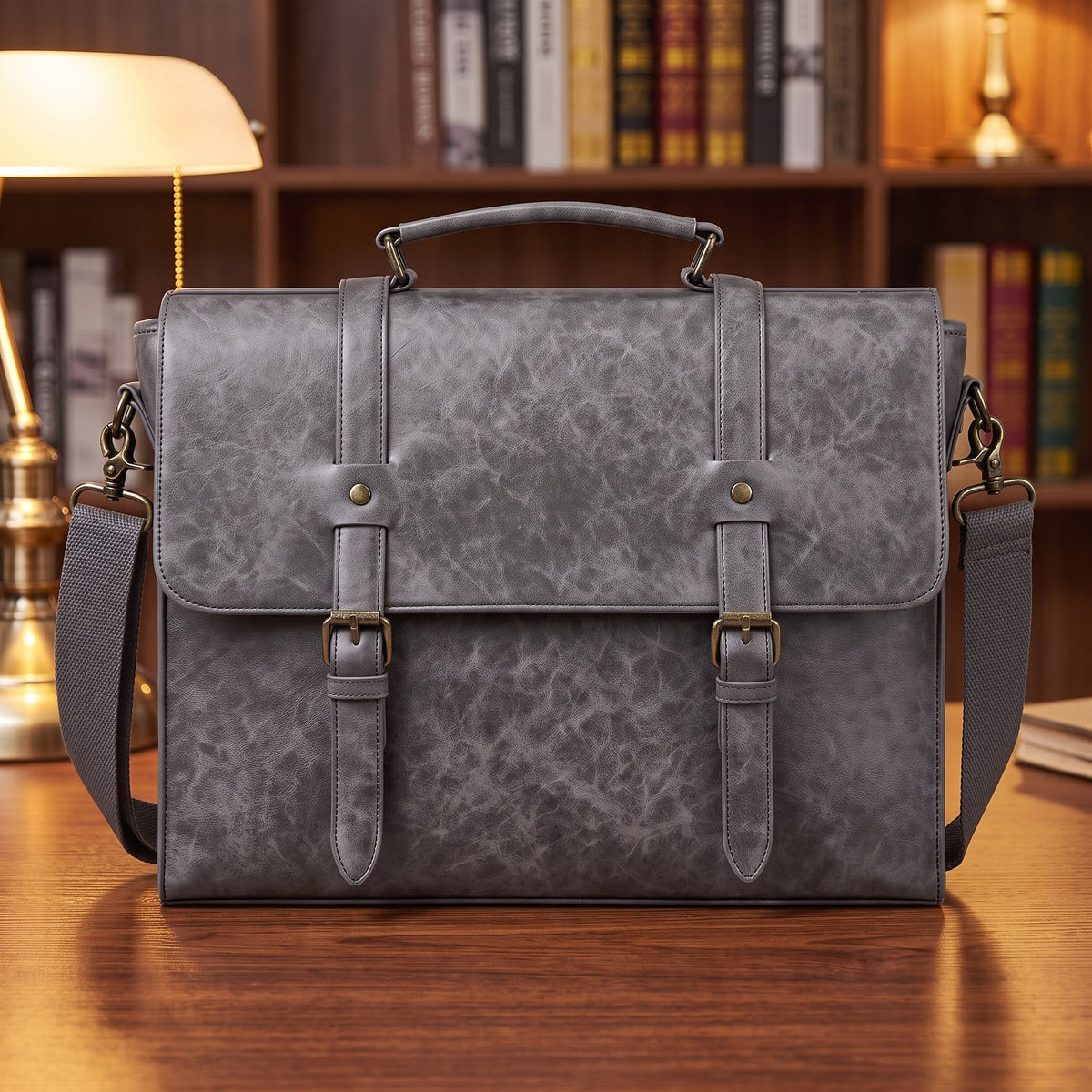 COWHIDE LEATHER BRIEFCASE