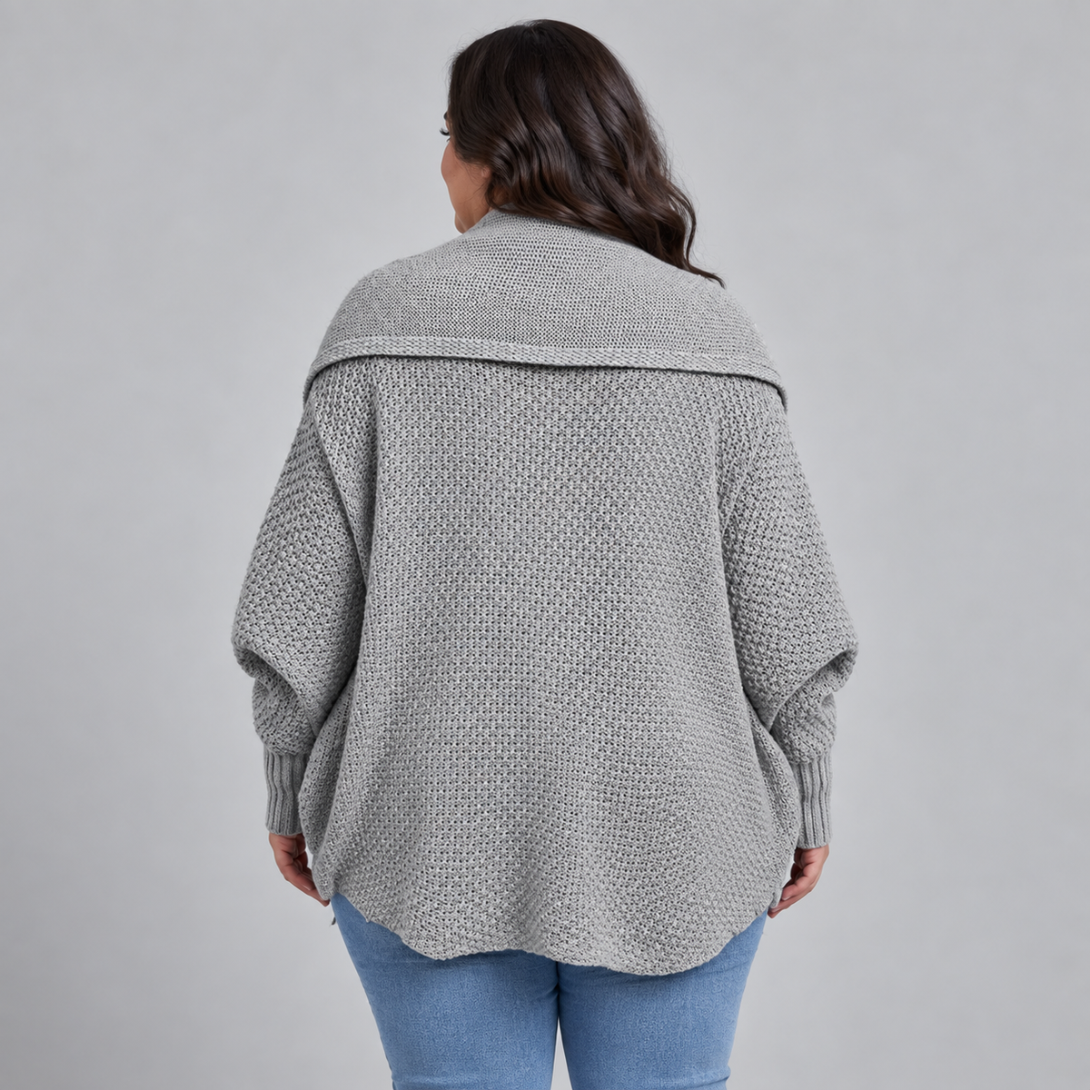 Virella | Oversized Shawl Collar Knit Cardigan