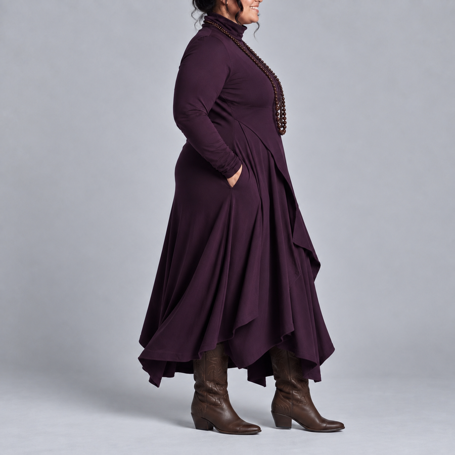 Natalie | Elegant Draped Dress
