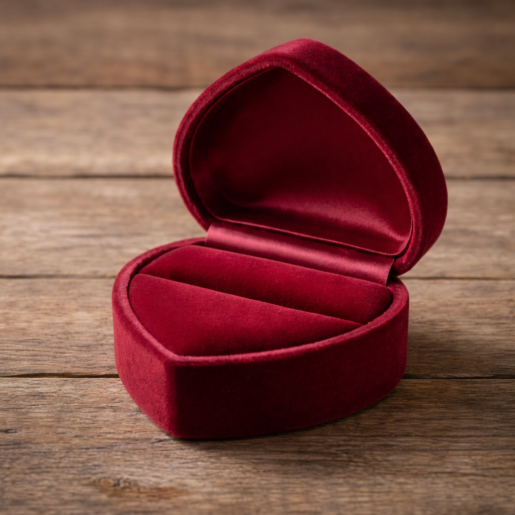 Luxurious Heart-Shaped | Ring Box