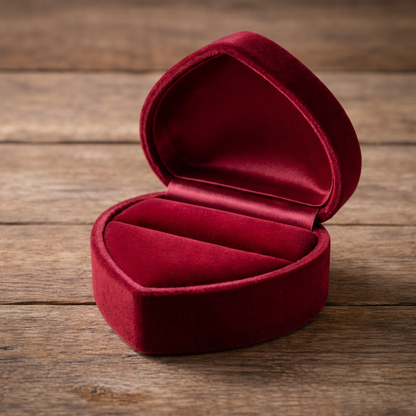 Luxurious Heart-Shaped Ring Box