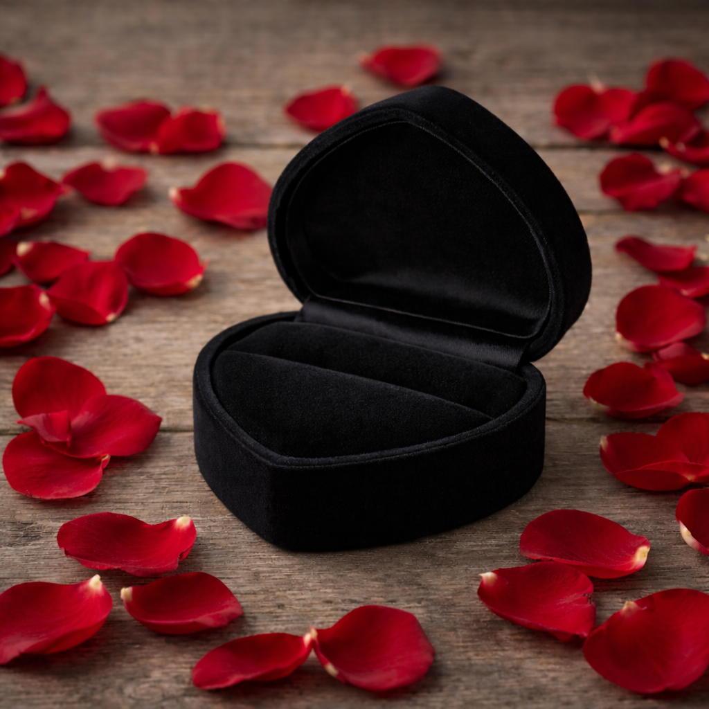 Luxurious Heart-Shaped | Ring Box