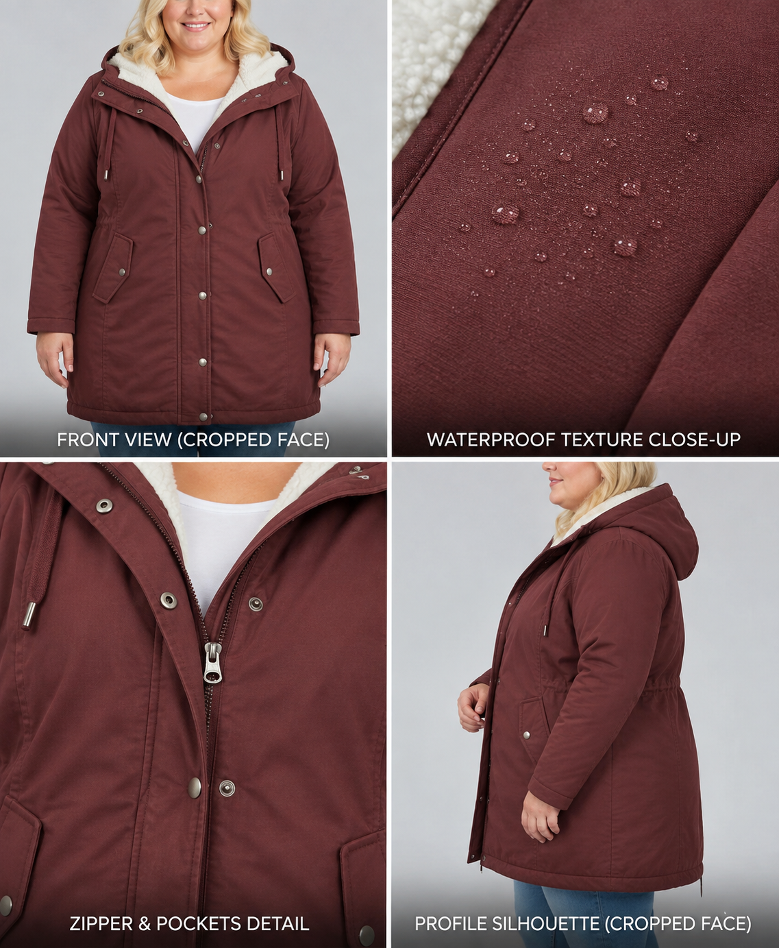 Harriet | Cosy Hooded Weatherproof Coat