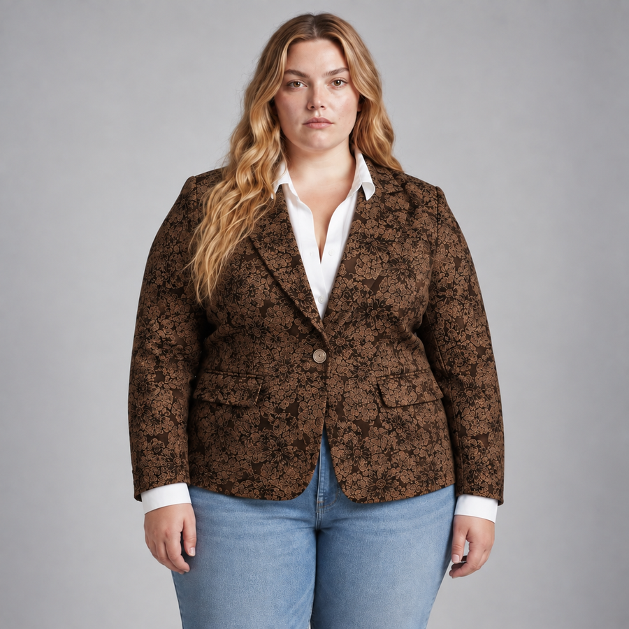 Rosamund | Paisley Jacquard Blazer