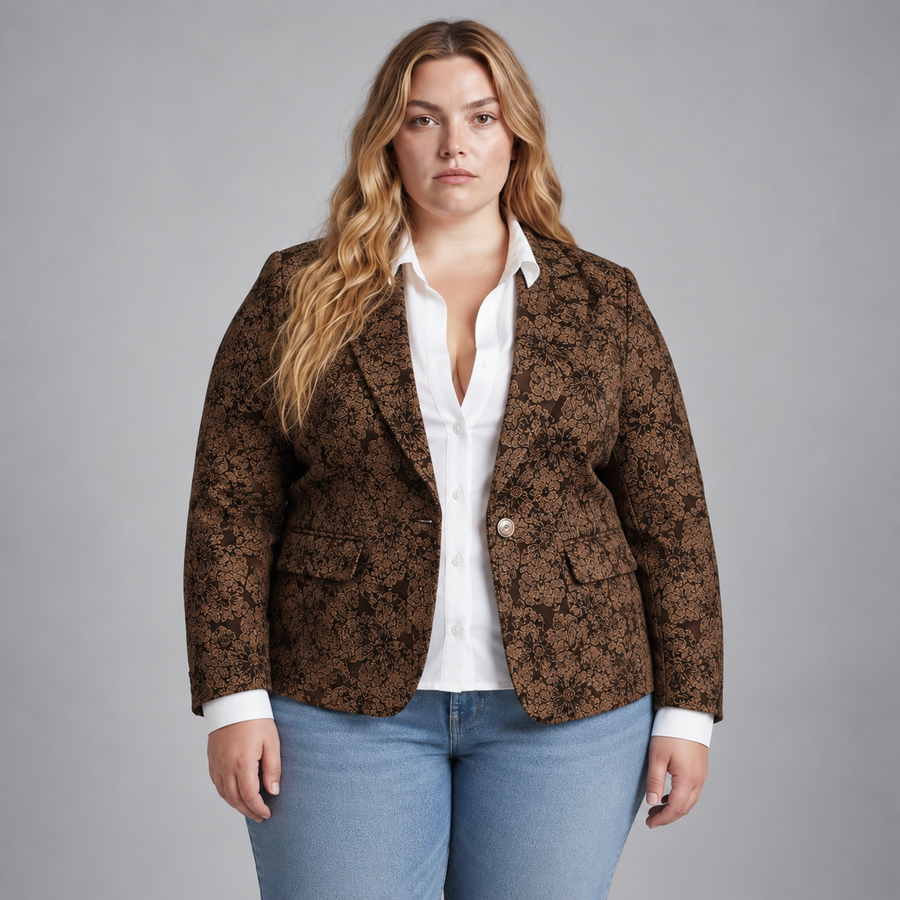 Rosamund | Paisley Jacquard Blazer