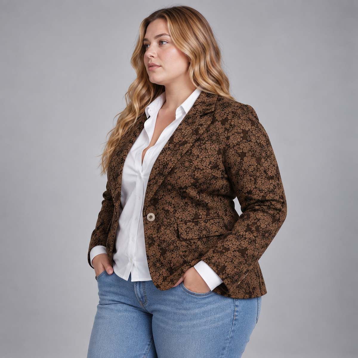 Rosamund | Paisley Jacquard Blazer