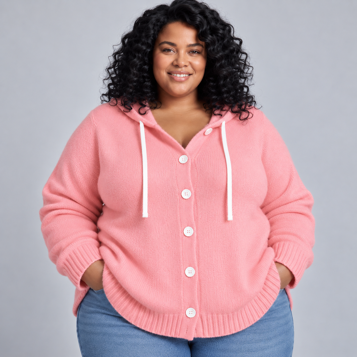 Charlotte | Soft-Knit Button Cardigan