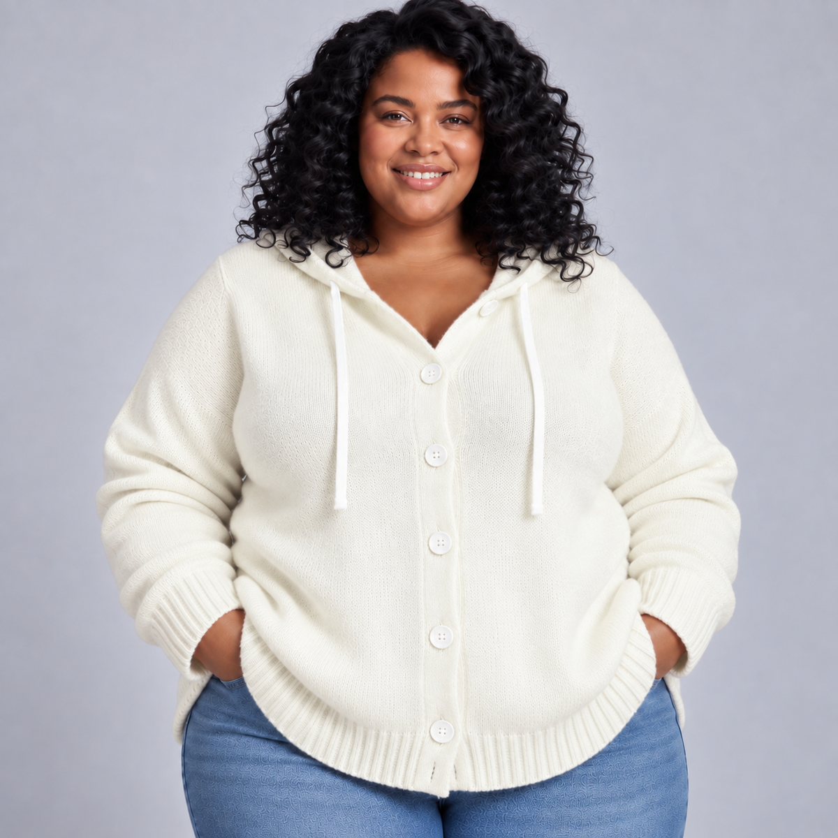 Charlotte | Soft-Knit Button Cardigan
