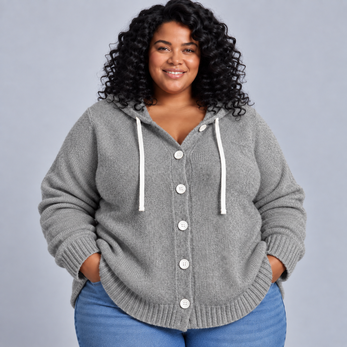Charlotte | Soft-Knit Button Cardigan