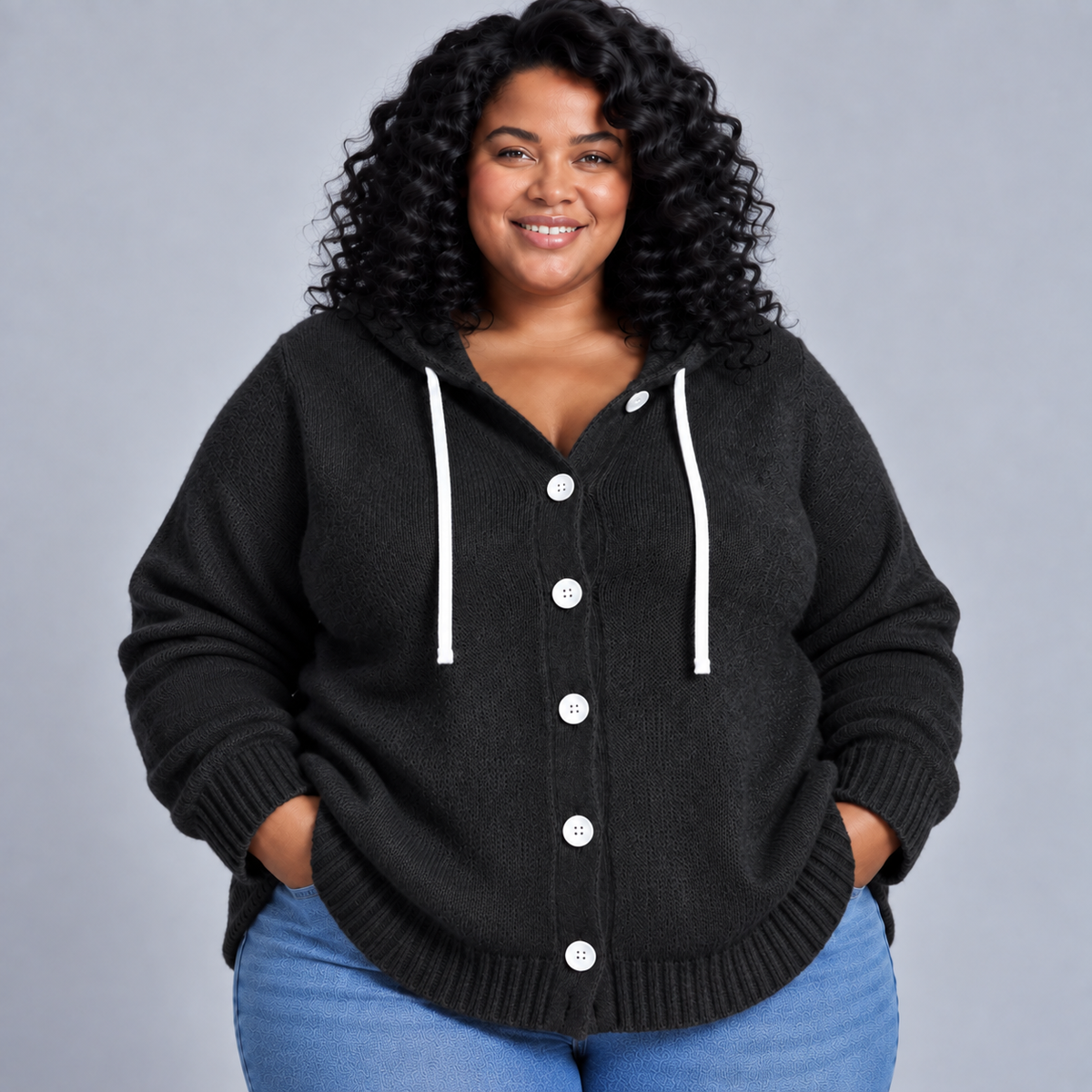 Charlotte | Soft-Knit Button Cardigan