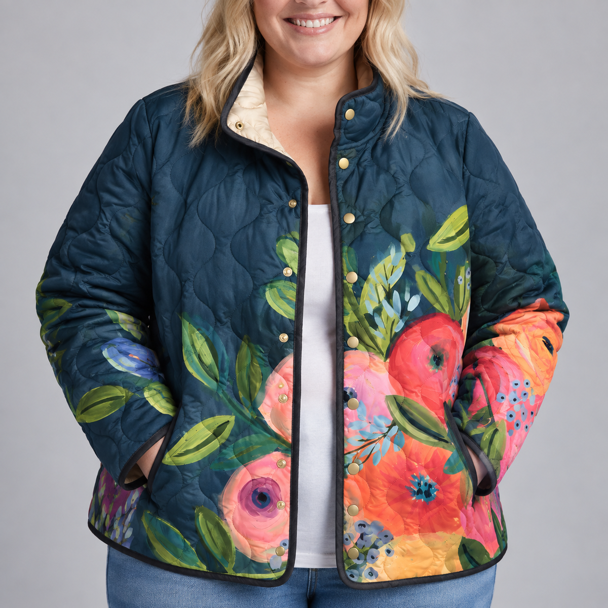 Carter | Floral Quilted Jacket