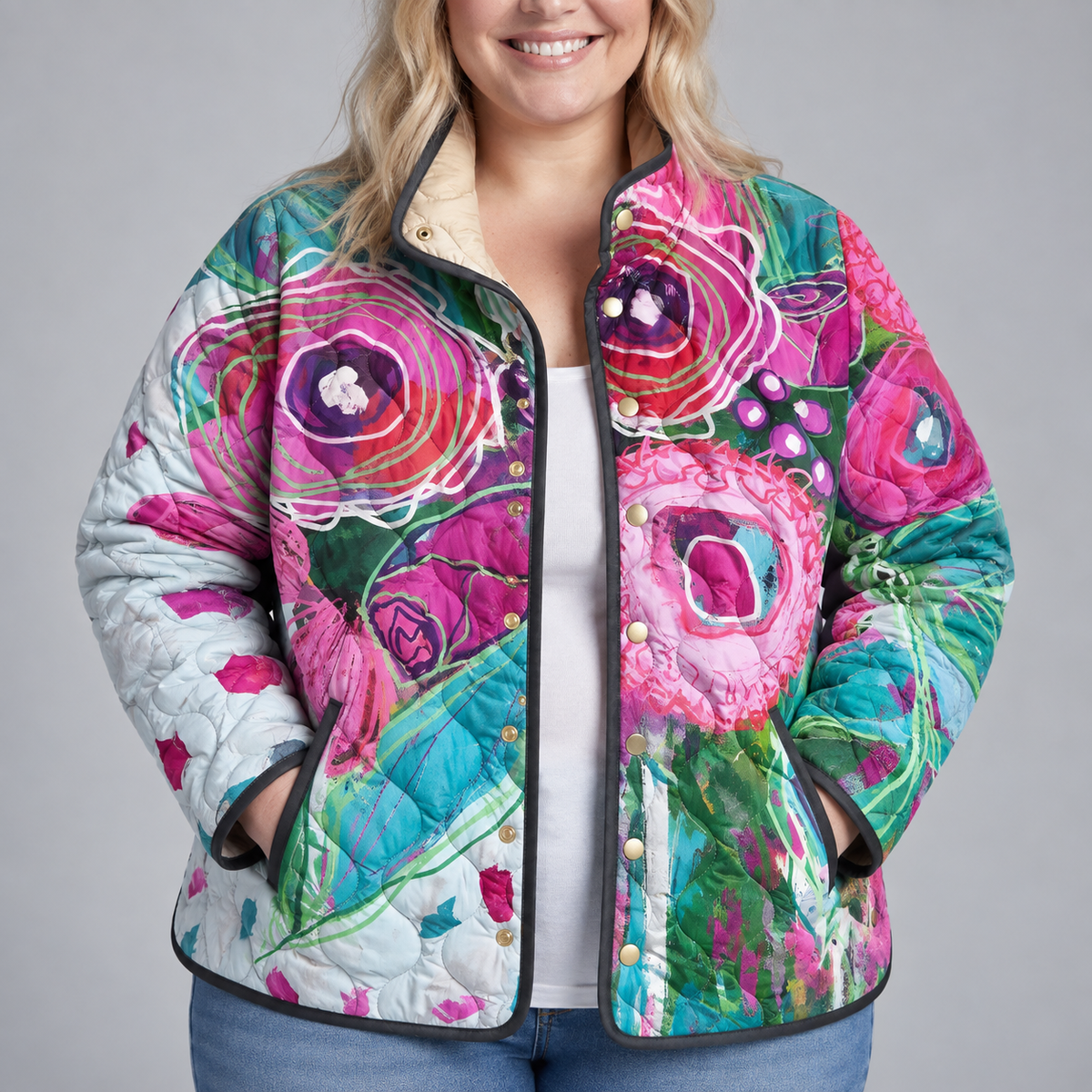 Carter | Floral Quilted Jacket