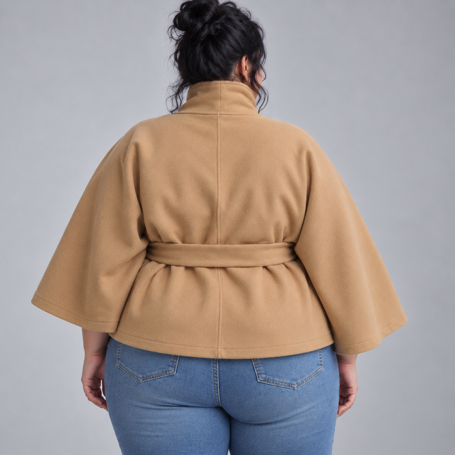 Charlotte | Belted Cape Coat