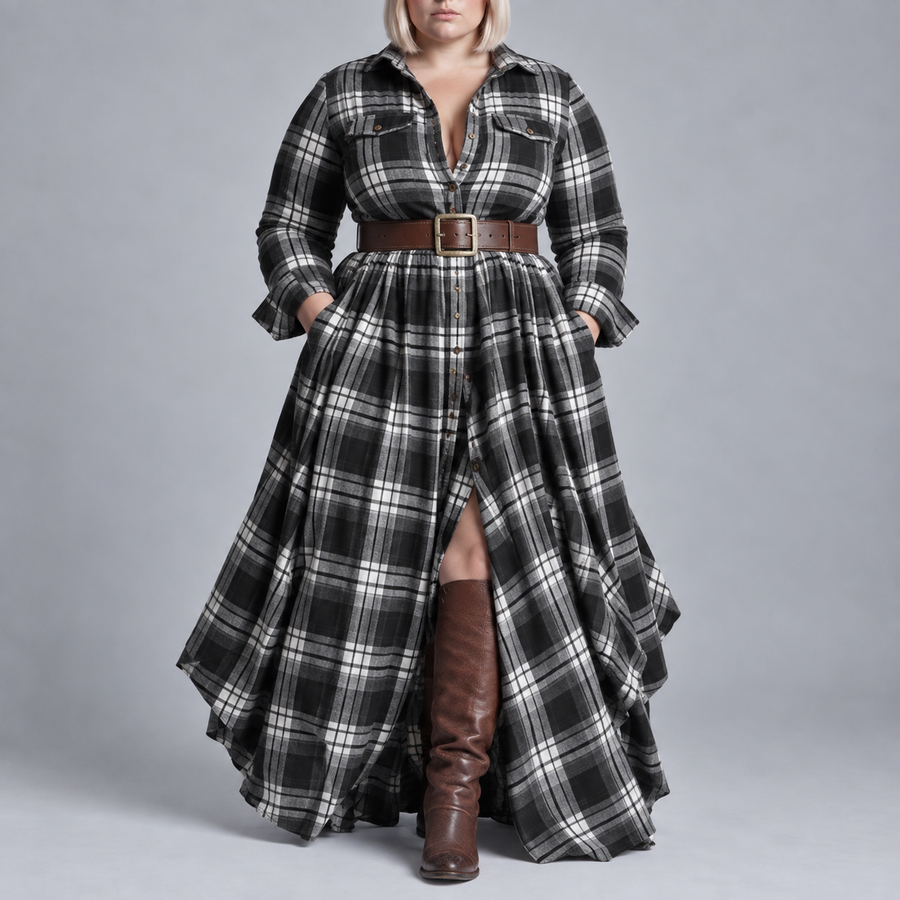 Mandy | Belt Shirt Dress