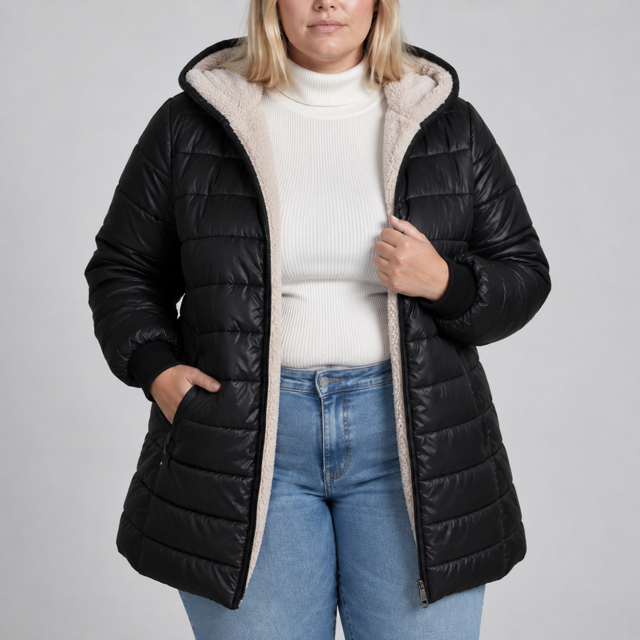 Elara | Sherpa Lined Puffer Jacket