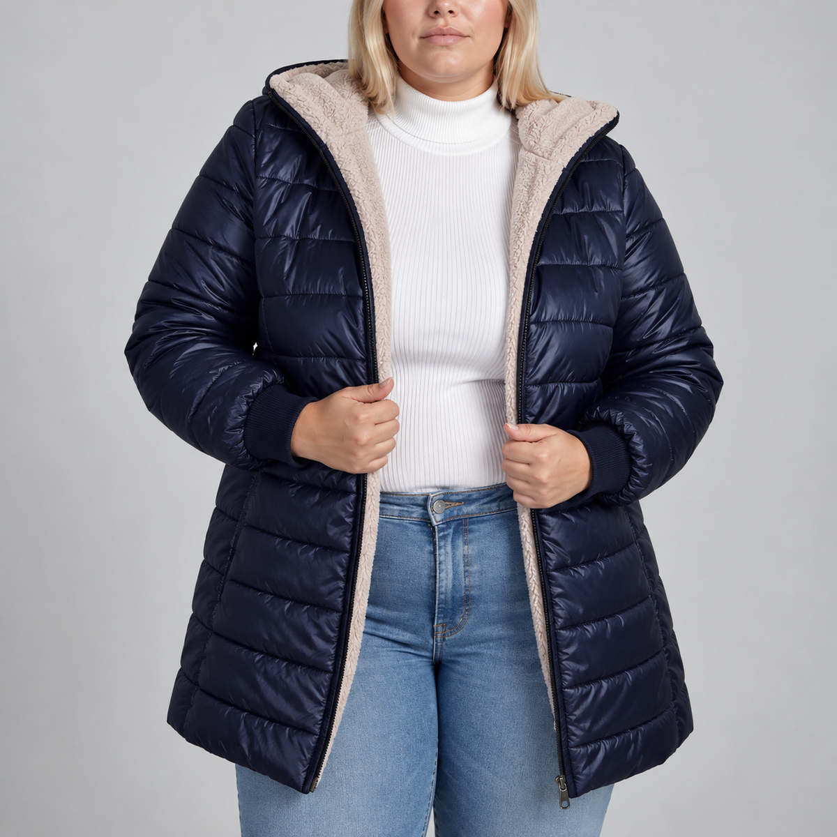 Elara | Sherpa Lined Puffer Jacket