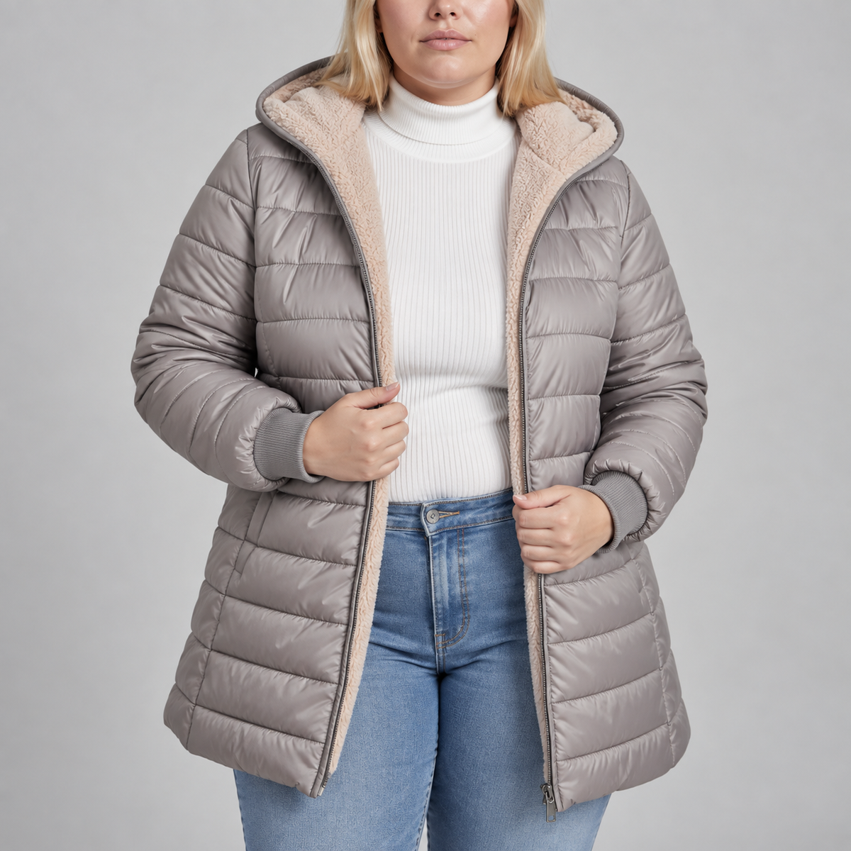 Elara | Sherpa Lined Puffer Jacket