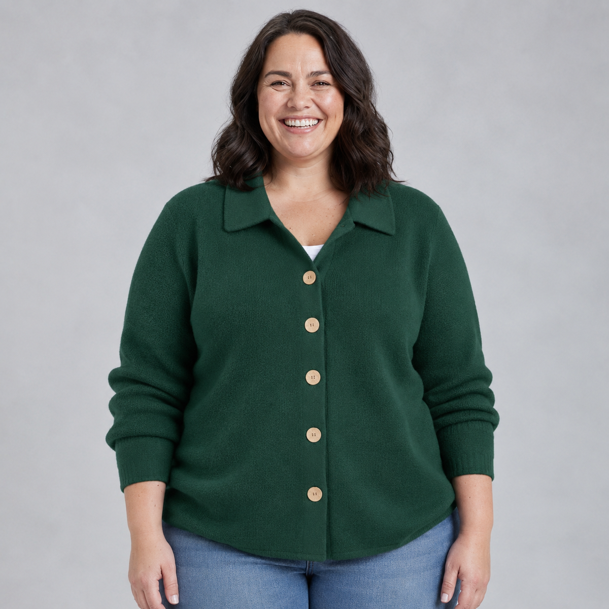 Riah Button-Up Knit Cardigan