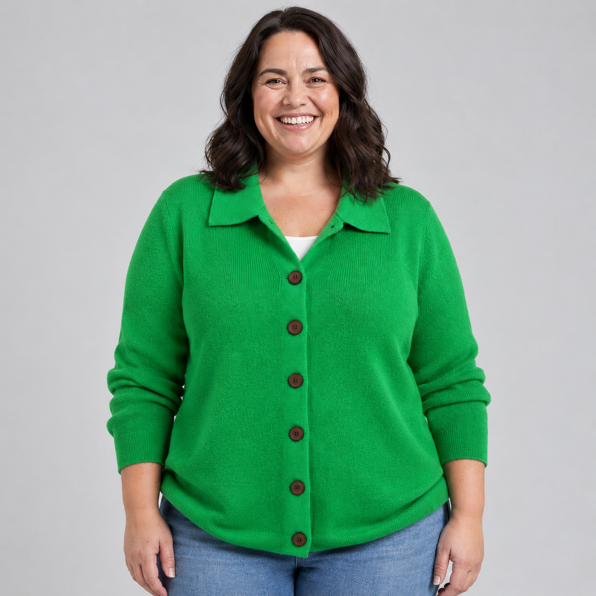 Riah Button-Up Knit Cardigan