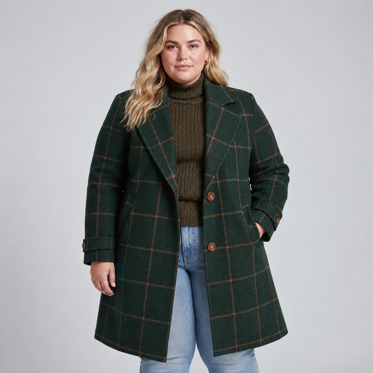 Oxford | Wool Check Coat