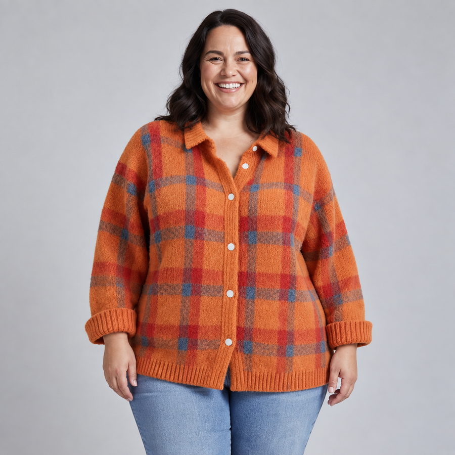 Danique | Cloud-Soft Plaid Button-Up