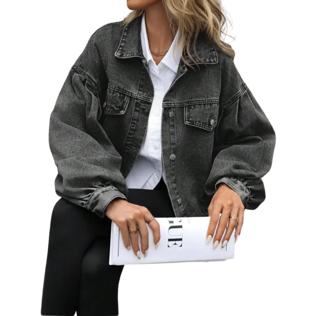 FRANKIE™ – Relaxed Cropped Denim Jacket