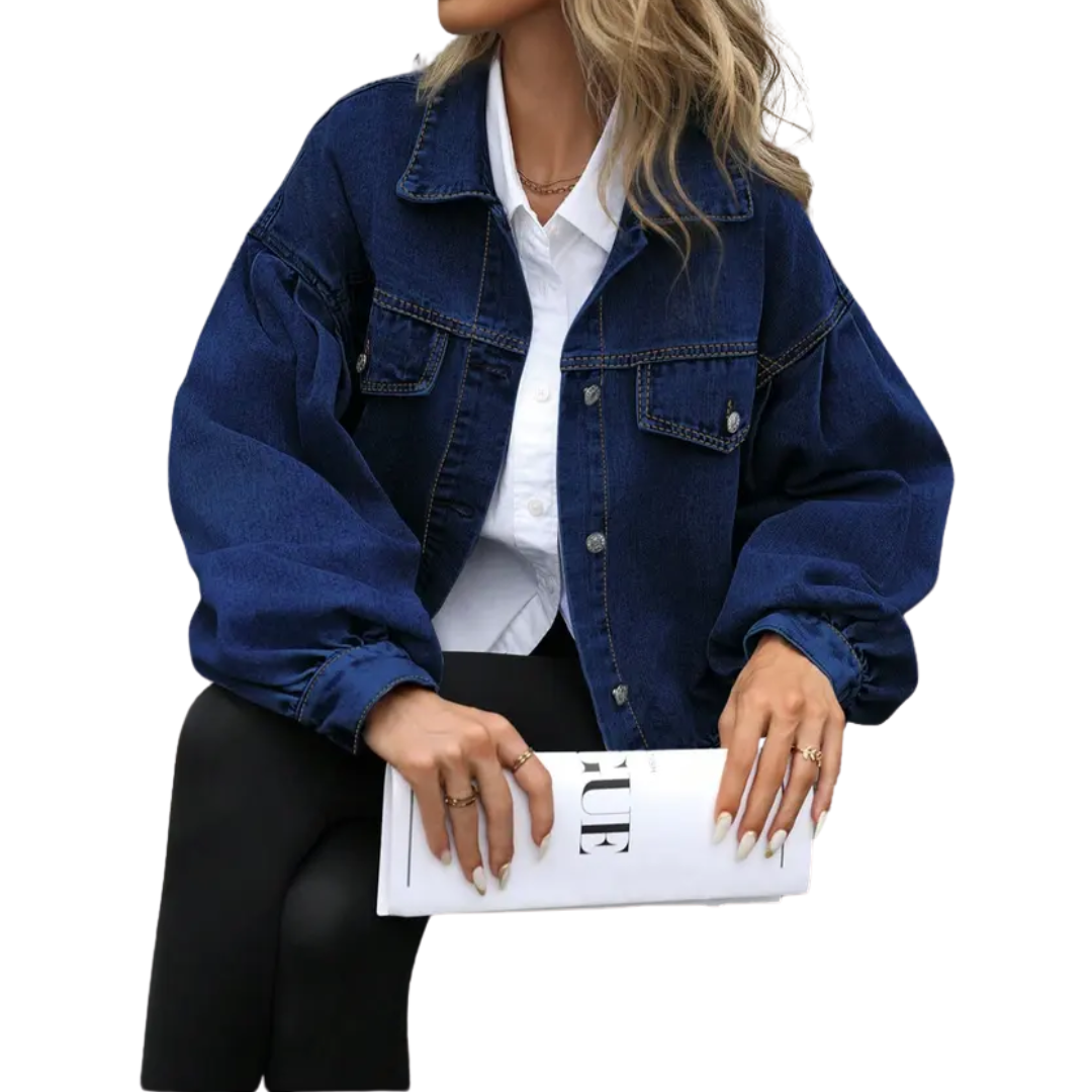 FRANKIE™ – Relaxed Cropped Denim Jacket