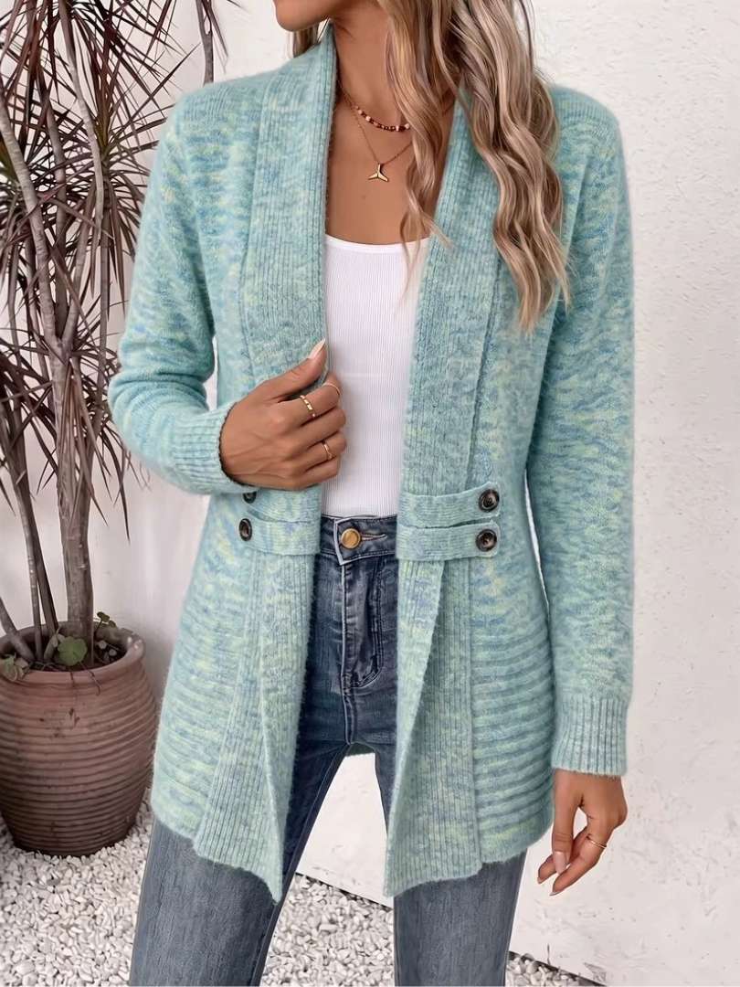 Aafke | Longline Ribbed Cardigan