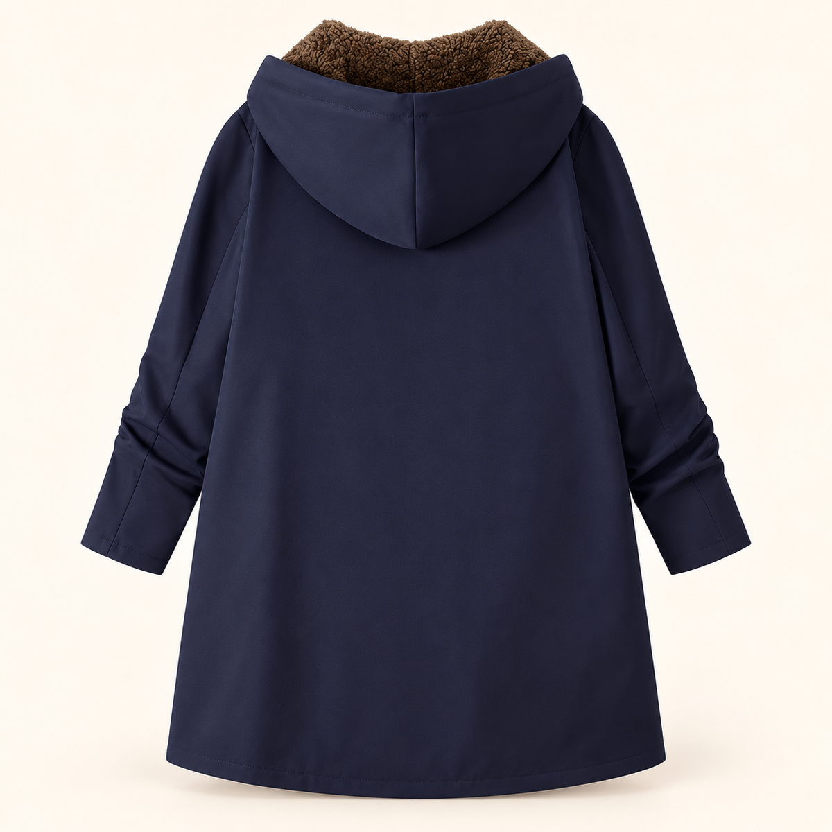 Evelyn™ | Cosy Sherpa-Lined Hooded Coat