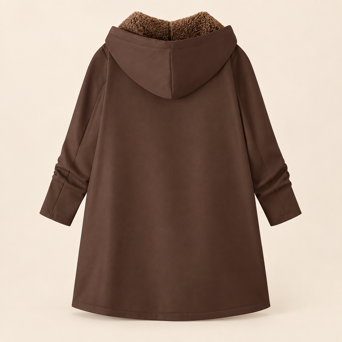 Evelyn™ | Cosy Sherpa-Lined Hooded Coat