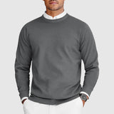 Corvyn Soft-Touch Crew Neck Sweater in grey