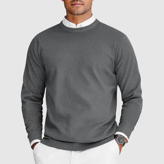 Corvyn Soft-Touch Crew Neck Sweater in grey
