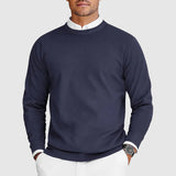Corvyn Soft-Touch Crew Neck Sweater in blue