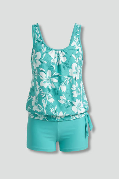 Fenna | Dames Bedrukte Tankini Set met Short Zomer