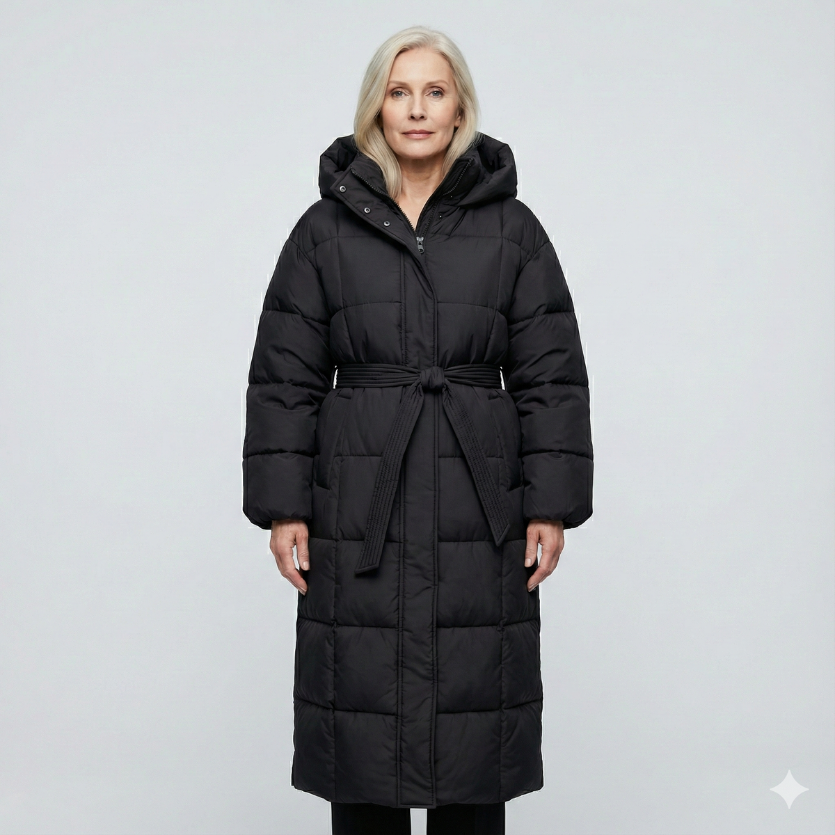 Carmen | Longline Belted Puffer Coat